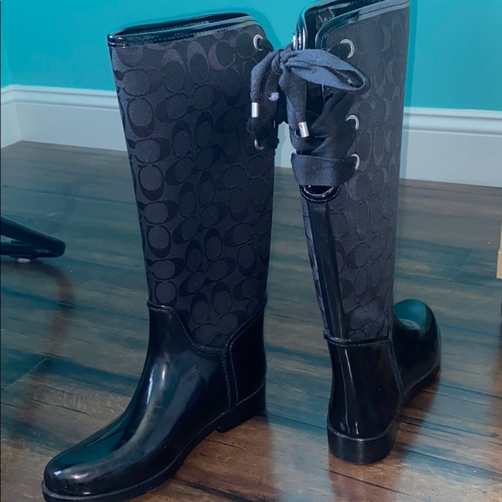 Coach Black Winter & Rain Boots